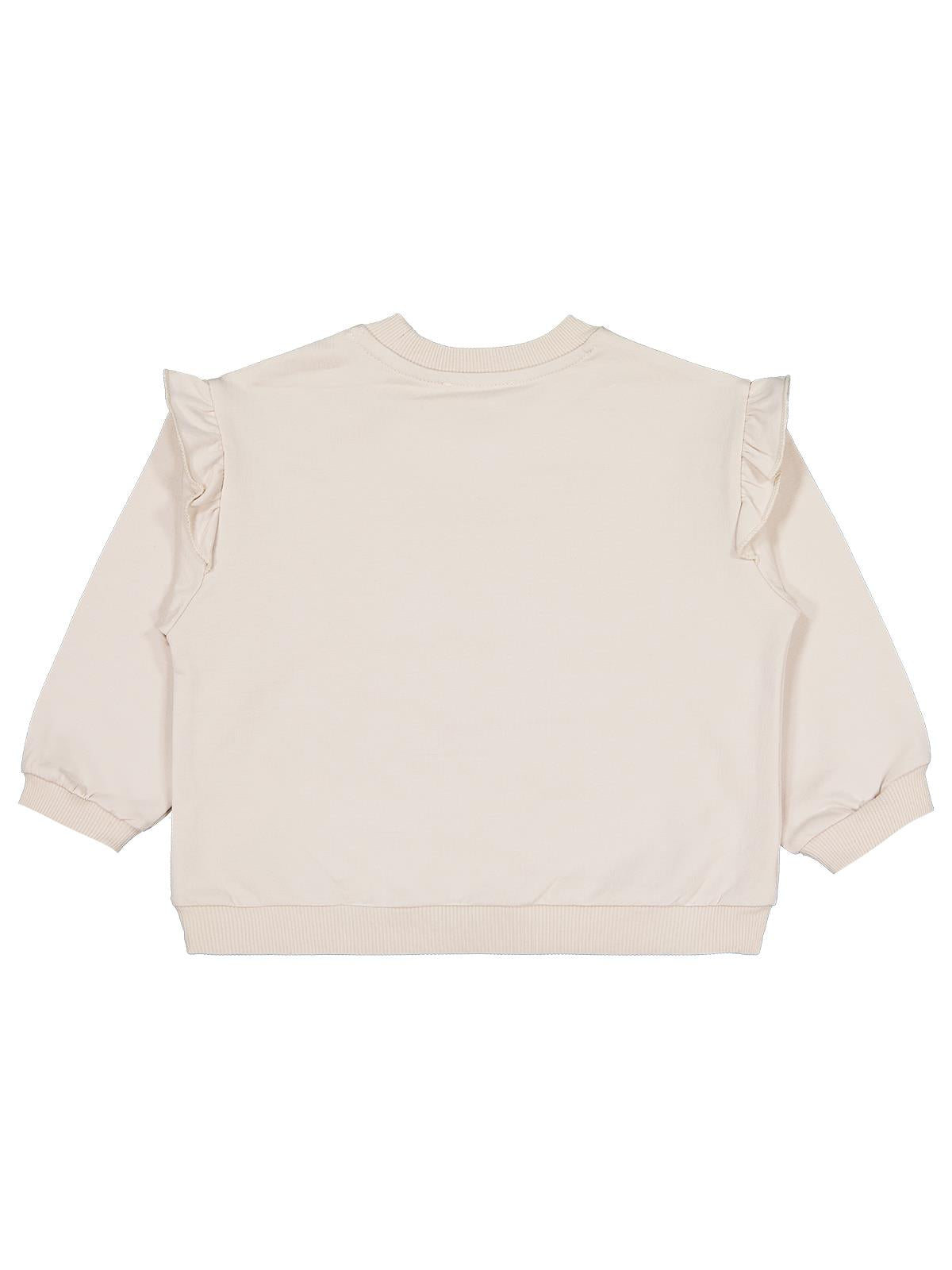 Civil Girls Lale Baskılı 2-5 Yaş Sweatshirt - Bej