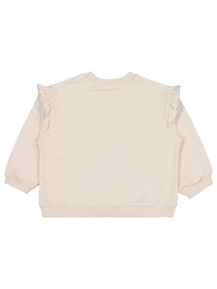 Civil Girls Lale Baskılı 2-5 Yaş Sweatshirt - Bej