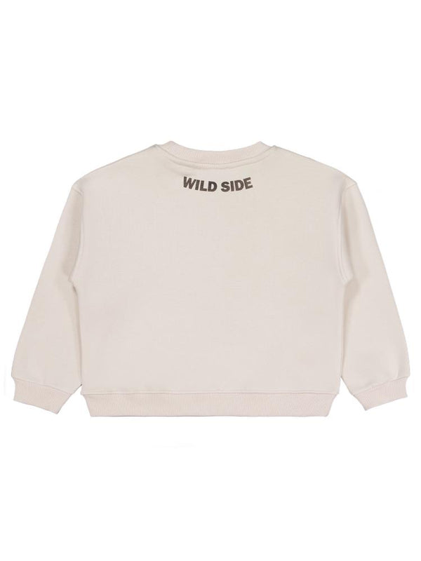 Civil Girls Papatya Nakışlı 6-9 Yaş Sweatshirt - Bej