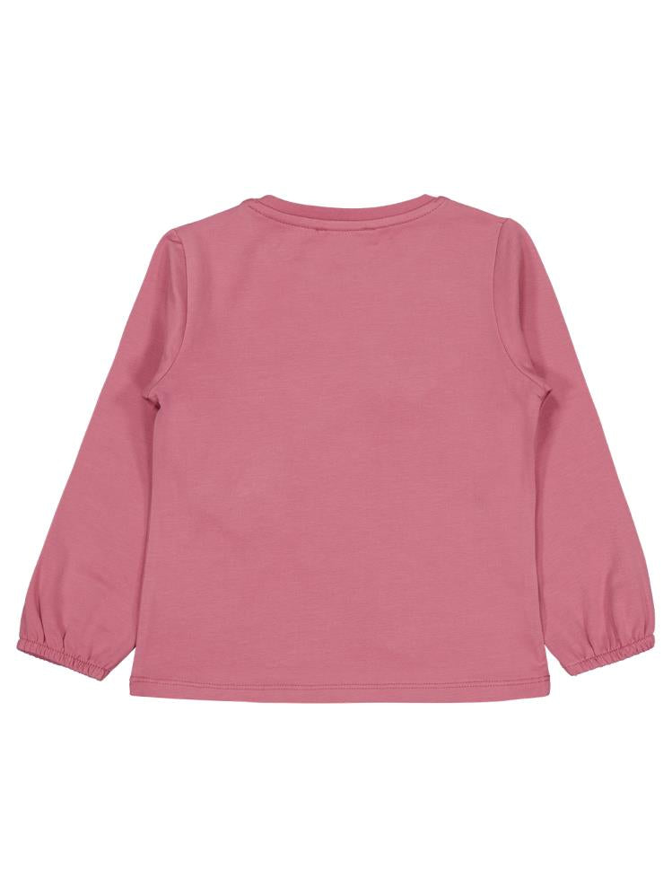 Civil Girls Kelebek Nakışlı 2-5 Yaş Sweatshirt - Pembe