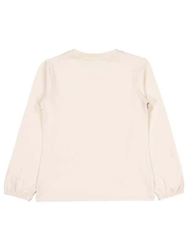 Civil Girls Kelebek Nakışlı 6-9 Yaş Sweatshirt - Fil Dişi