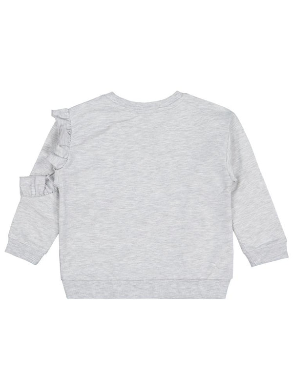 Civil Girls Fırfırlı 2-5 Yaş Sweatshirt - Gri