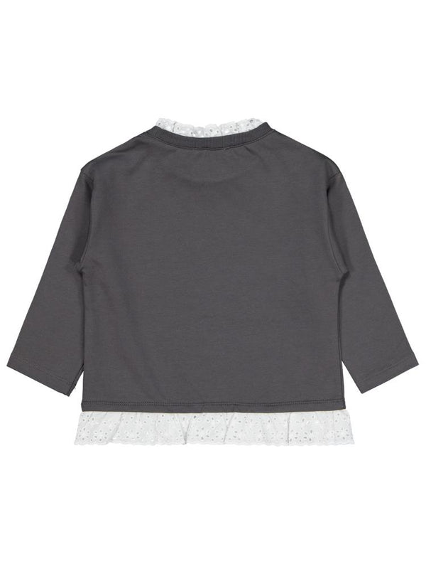 Civil Girls Brodeli 2-5 Yaş Sweatshirt - Gri