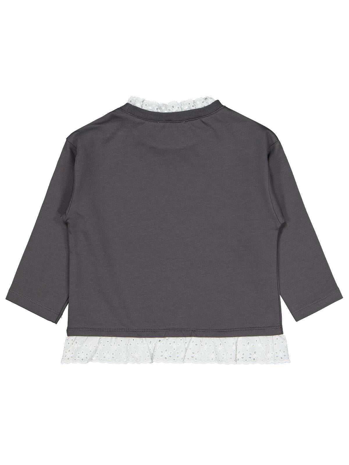 Civil Girls Brodeli 2-5 Yaş Sweatshirt - Gri