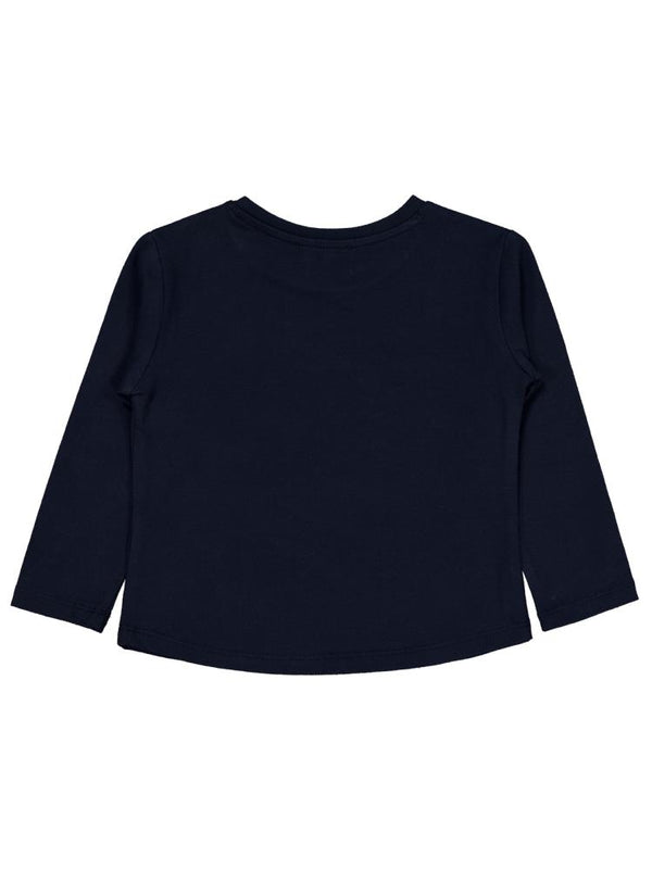 Civil Girls Kelebek Baskılı 2-5 Yaş Sweatshirt - Lacivert