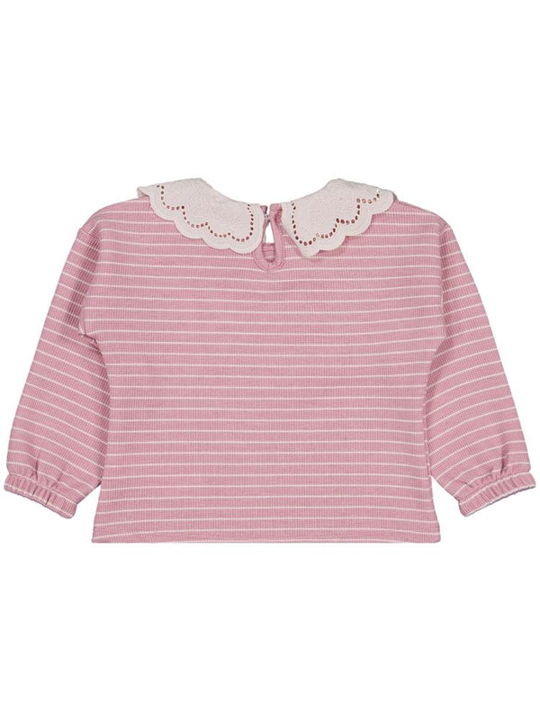 Civil Girls Çizgili 2-5 Yaş Sweatshirt - Pembe