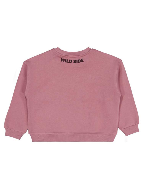 Civil Girls Papatya Nakışlı 6-9 Yaş Sweatshirt - Pembe
