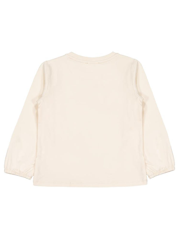 Civil Girls Kelebek Nakışlı 2-5 Yaş Sweatshirt - Fil Dişi