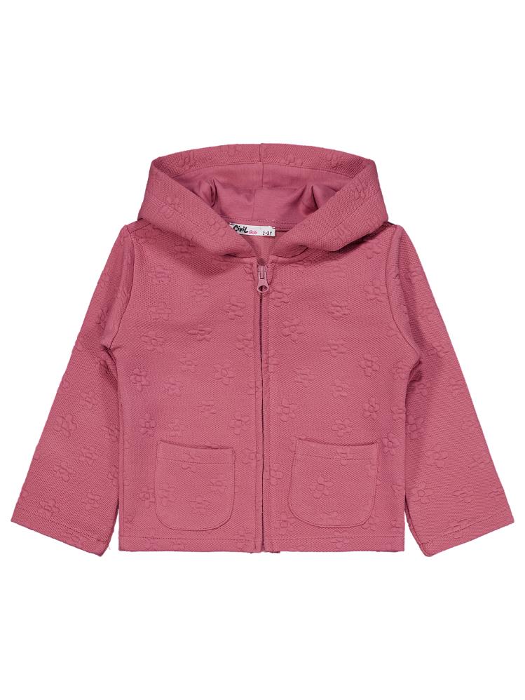 Civil Girls Çiçek Desenli 2-5 Yaş Eşofman Takımı - Pembe