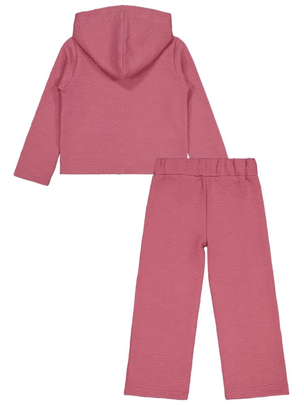 Civil Girls Çiçek Desenli 6-9 Yaş Eşofman Takımı - Pembe