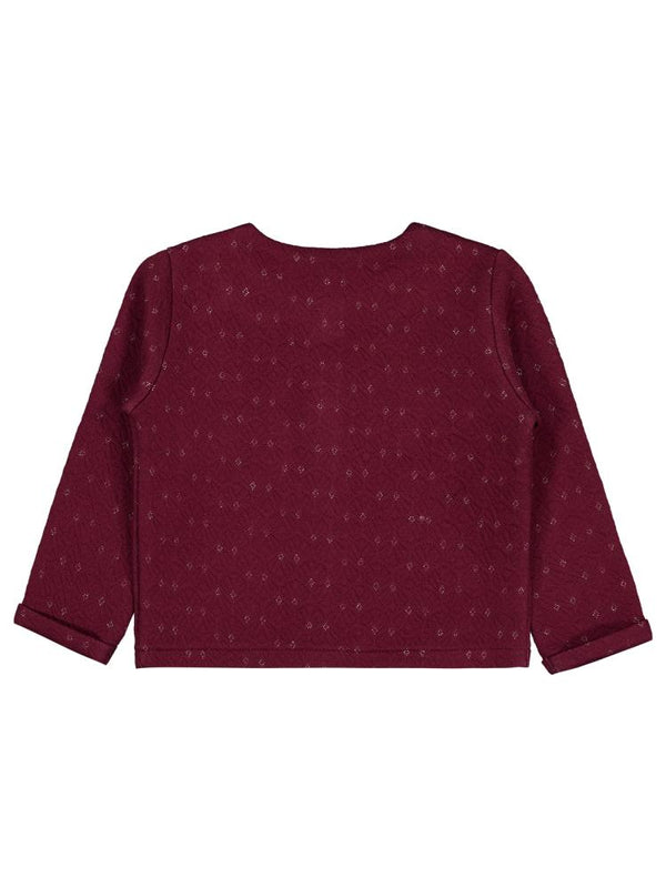 Civil Girls Gizli Çıtçıtlı 2-5 Yaş Hırka - Kırmızı