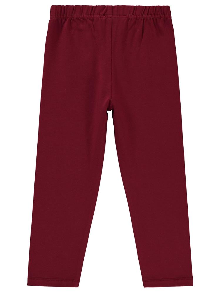 Civil Girls Basic 6-9 Yaş Tayt - Bordo