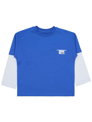 Civil Boys Çıkma Kol - Etiketli 6-9 Yaş Sweatshirt - Mavi