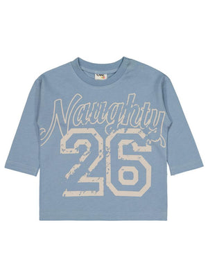 Cvl-76 Civil Baby 26 Baskılı 6-18 Ay Sweatshirt - Mavi