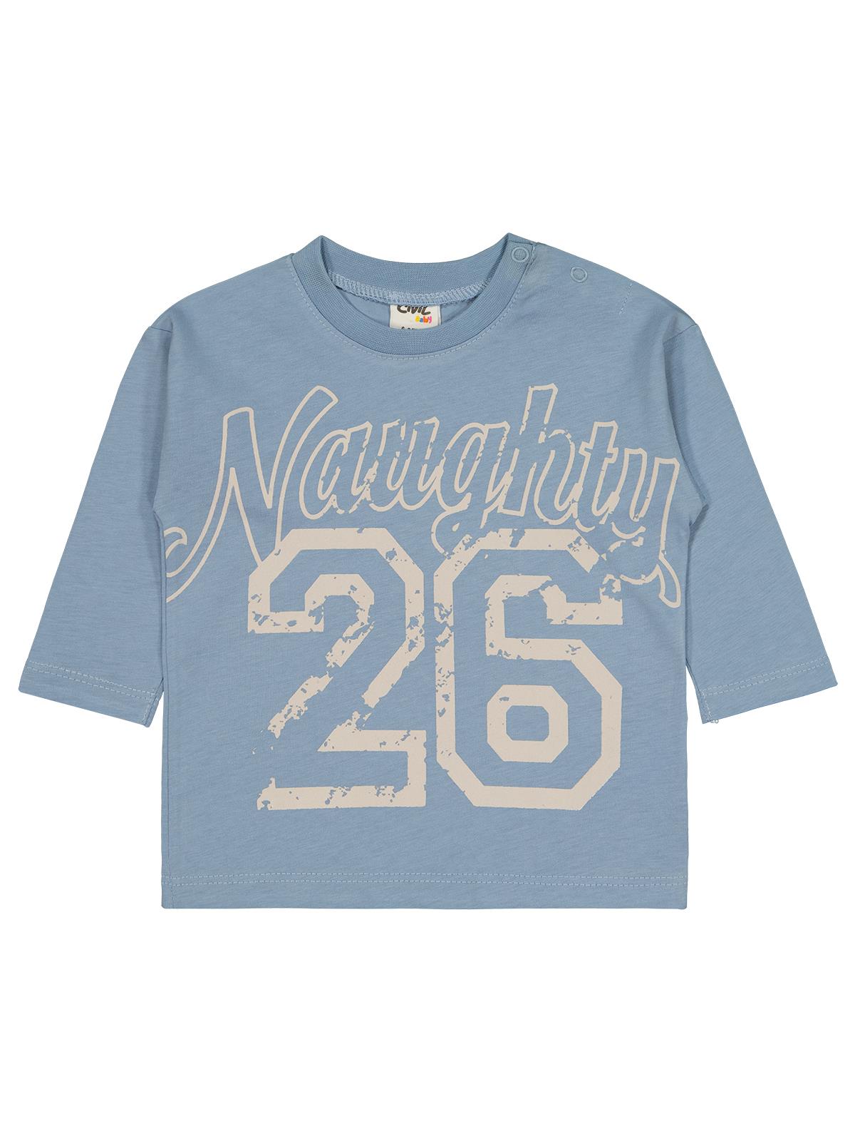 Civil Baby 26 Baskılı 6-18 Ay Sweatshirt - Mavi