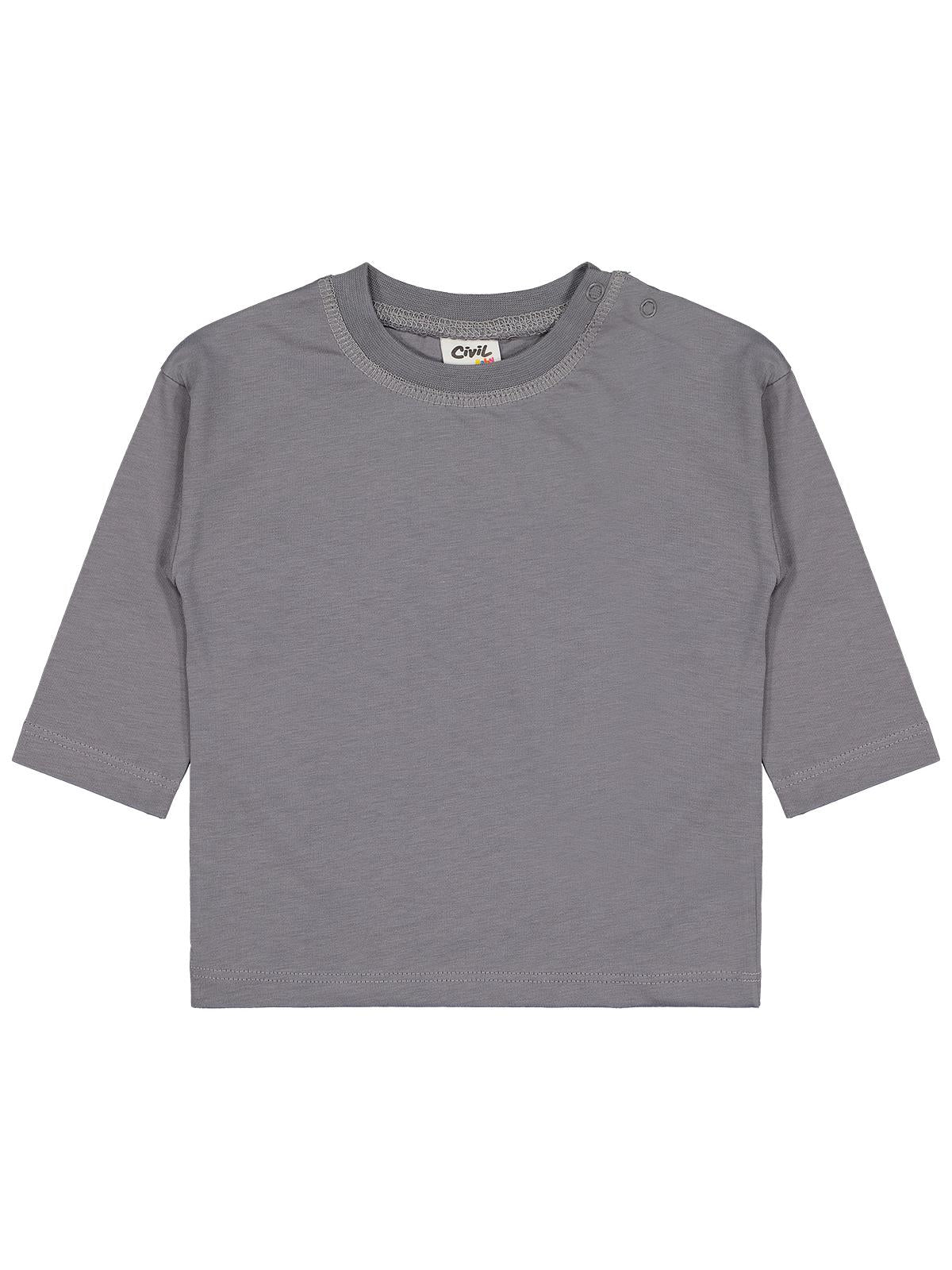 Civil Baby Basic 6-18 Ay Sweatshirt - Gri