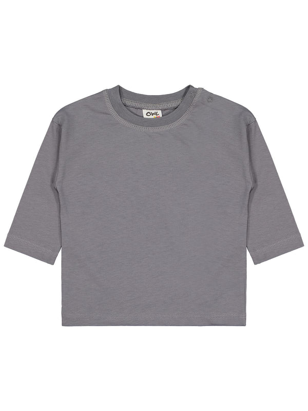 Civil Baby Basic 6-18 Ay Sweatshirt - Gri