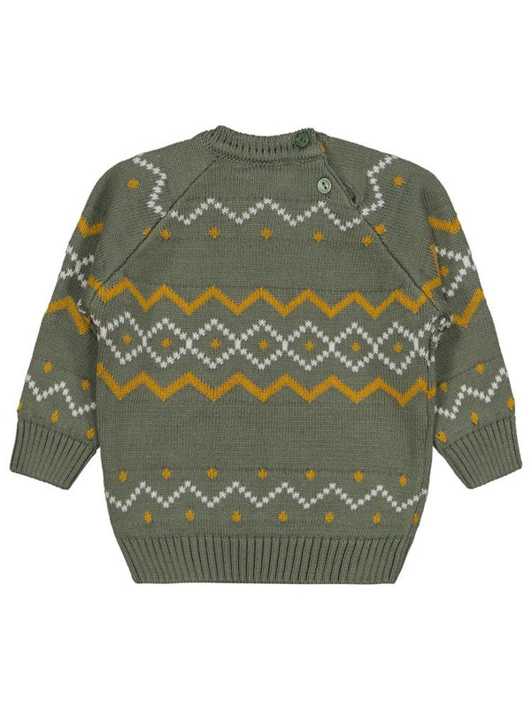 Civil Baby Nord Etnik Örğü 6-18 Ay Kazak - Haki