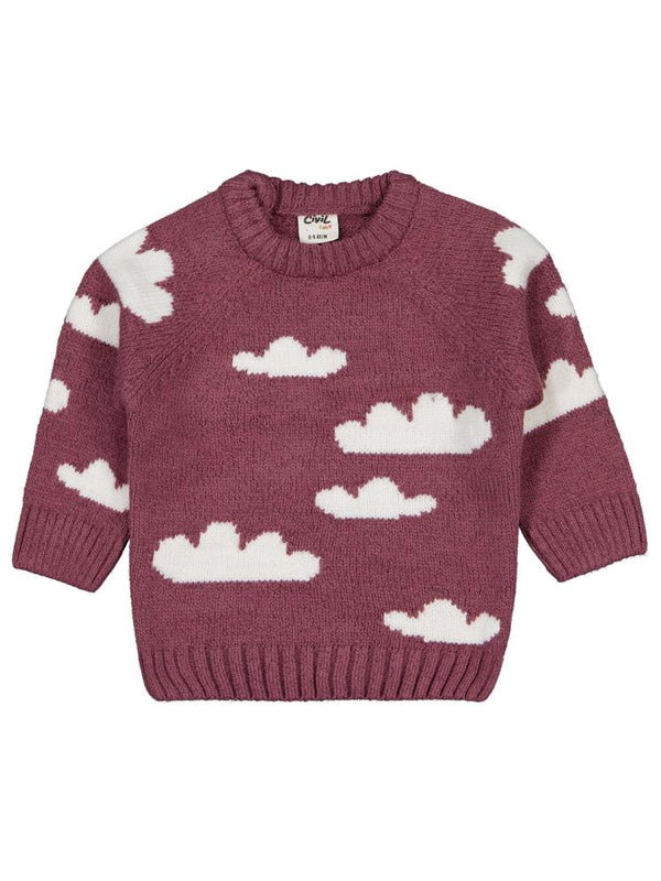 Civil Baby Cloud  Örgü 6-18 Ay Kazak - Pembe