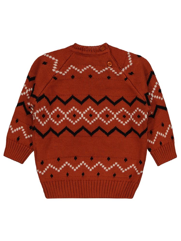 Civil Baby Nord Etnik Örğü 6-18 Ay Kazak - Turuncu