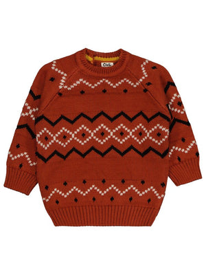 Civil Baby Nord Etnik Örğü 6-18 Ay Kazak - Turuncu