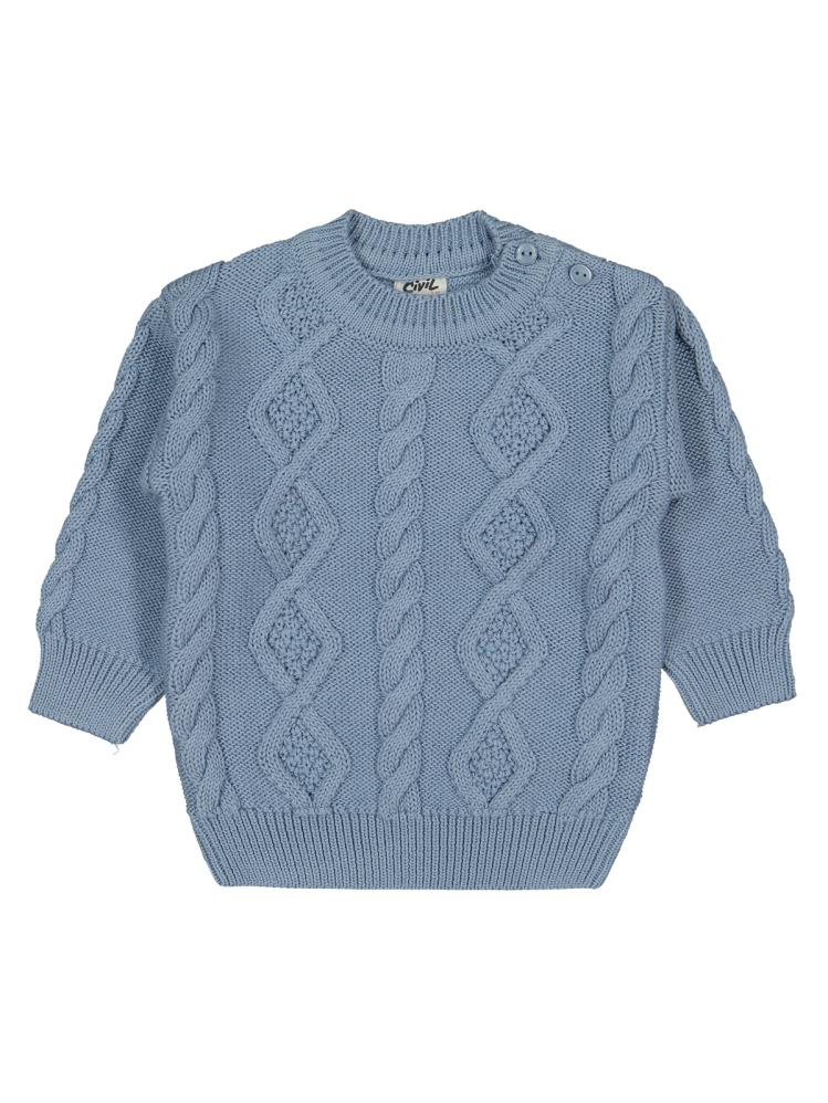 Civil Baby Rain Saç Örgü 6-18 Ay Kazak - Mavi