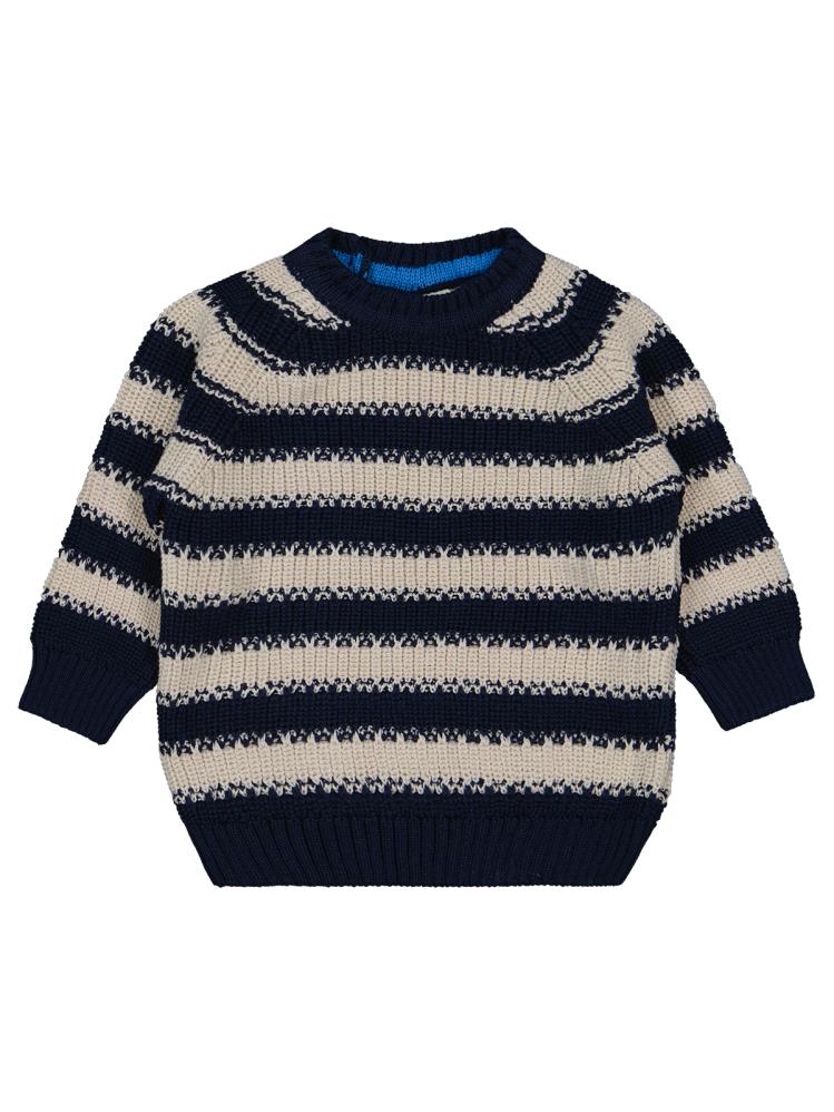 Civil Baby Elvi Çizgili 6-18 Ay Kazak - Lacivert