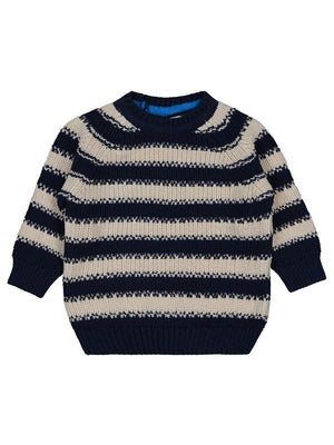 Civil Baby Elvi Çizgili 6-18 Ay Kazak - Lacivert