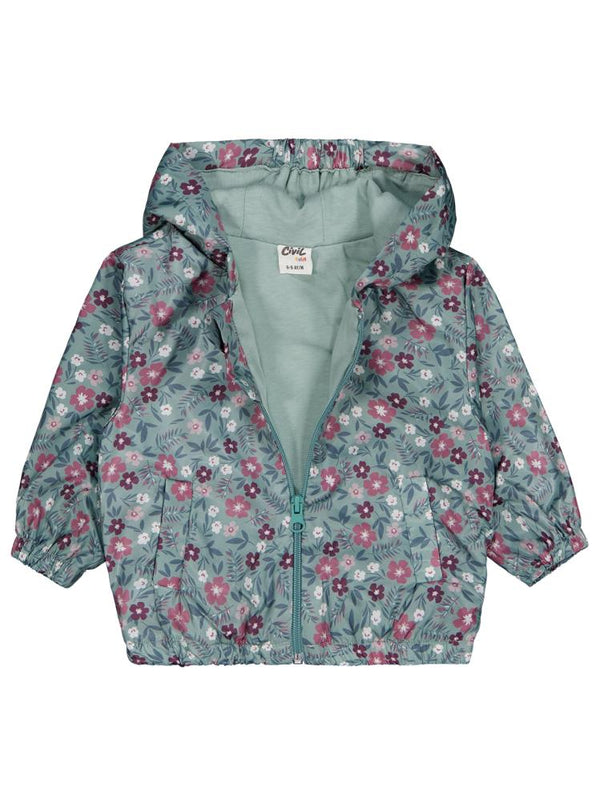 Civil Baby Çiçek Baskı 6-18 Ay Yağmurluk - Yeşil
