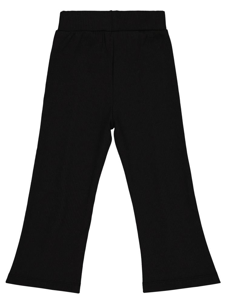 Civil Girls Paça Yırtmaçlı 2-5 Yaş Tayt - Siyah