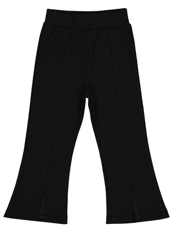 Civil Girls Paça Yırtmaçlı 2-5 Yaş Tayt - Siyah