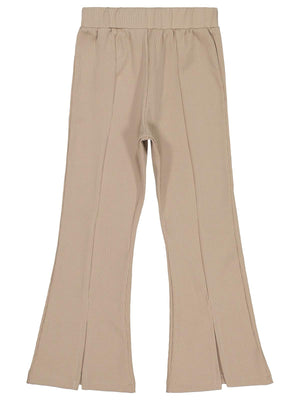 Civil Girls Paça Yırtmaçlı 6-9 Yaş Tayt - Bej