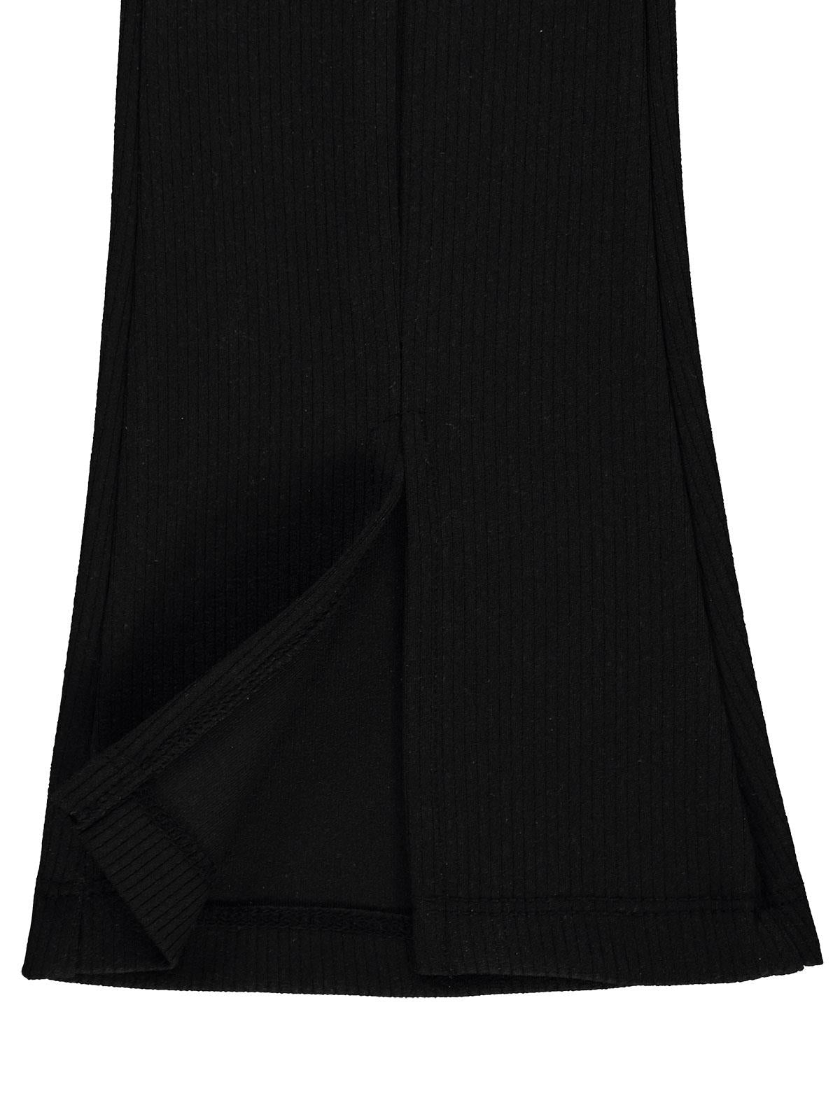 Civil Girls Paça Yırtmaçlı 6-9 Yaş Tayt - Siyah