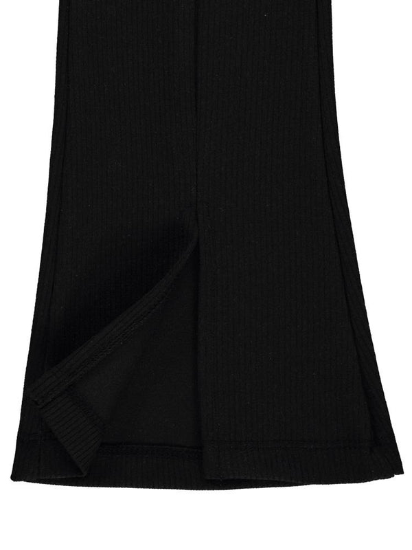 Civil Girls Paça Yırtmaçlı 10-13 Yaş Tayt - Siyah