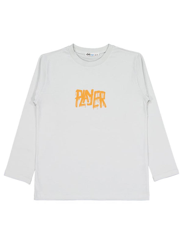 Civil Boys Player Baskılı 6-9 Yaş Sweatshirt - Gri