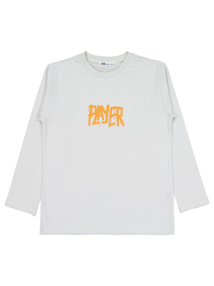 Civil Boys Player Baskılı 6-9 Yaş Sweatshirt - Gri
