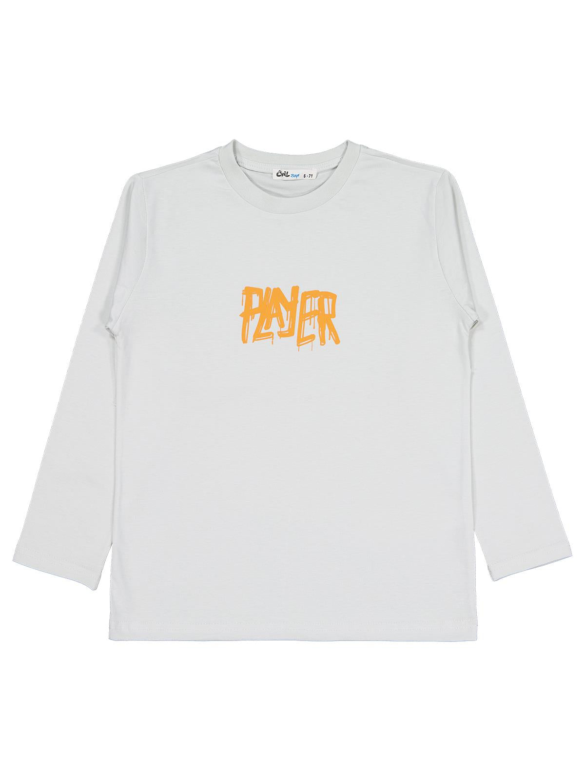 Civil Boys Player Baskılı 6-9 Yaş Sweatshirt - Gri