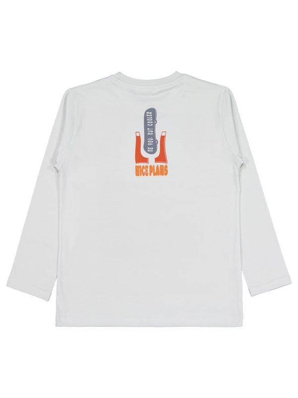 Civil Boys Be You But Cooler Baskılı 6-9 Yaş Sweatshirt - Gri