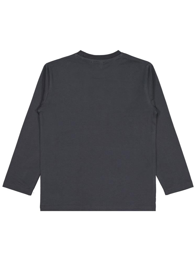 Civil Boys Skater Baskılı 6-9 Yaş Sweatshirt - Gri