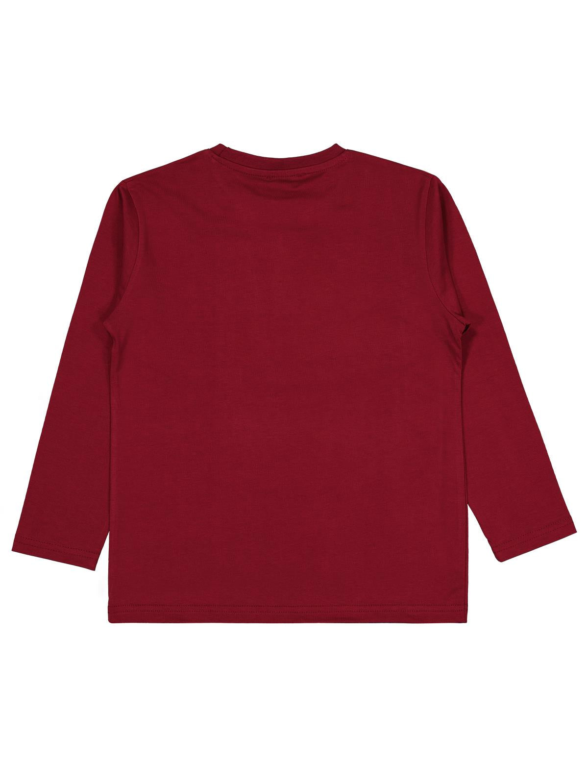 Civil Boys State Baskılı 6-9 Yaş Sweatshirt - Bordo