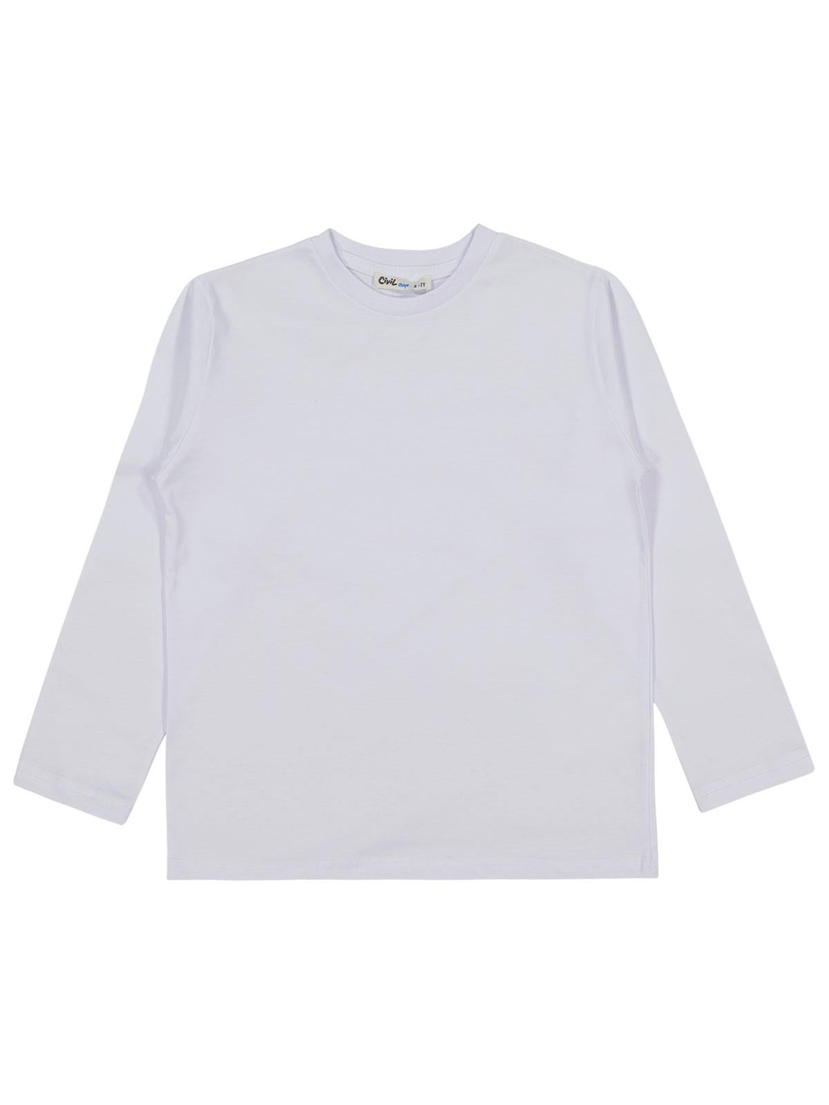 Civil Boys Basic 6-9 Yaş Sweatshirt - Beyaz