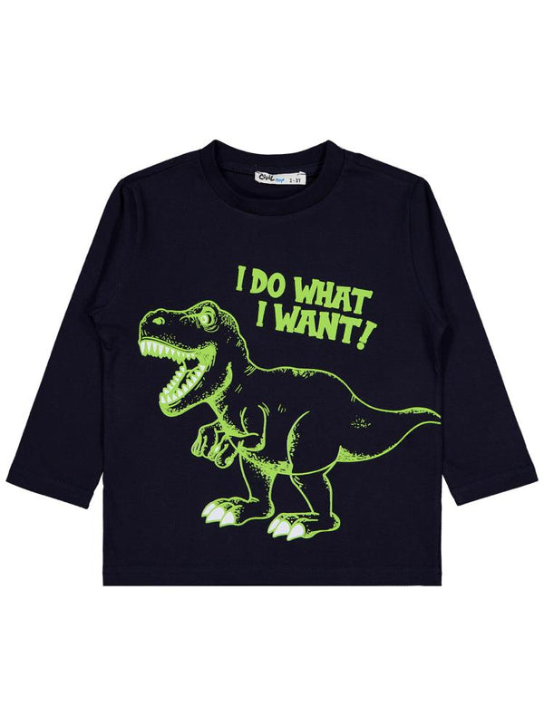 Civil Boys I Do What Baskılı 2-5 Yaş Sweatshirt - Lacivert