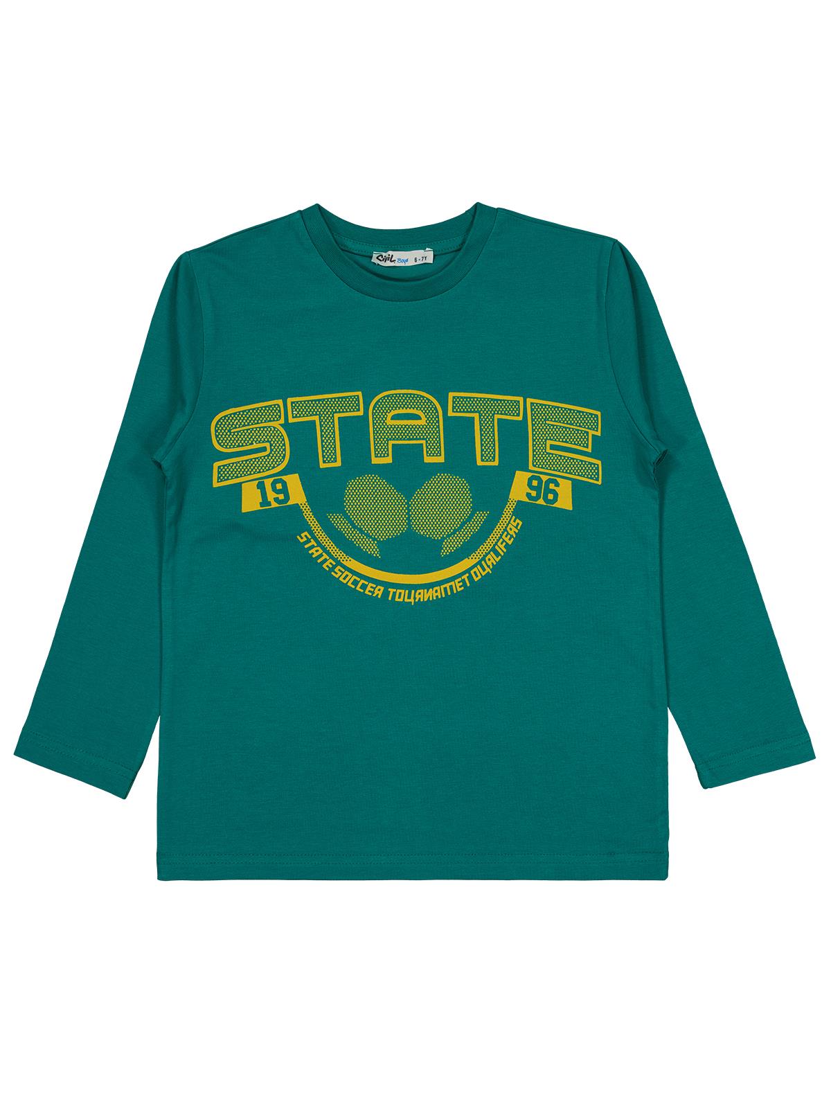 Civil Boys State Baskılı 6-9 Yaş Sweatshirt - Yeşil