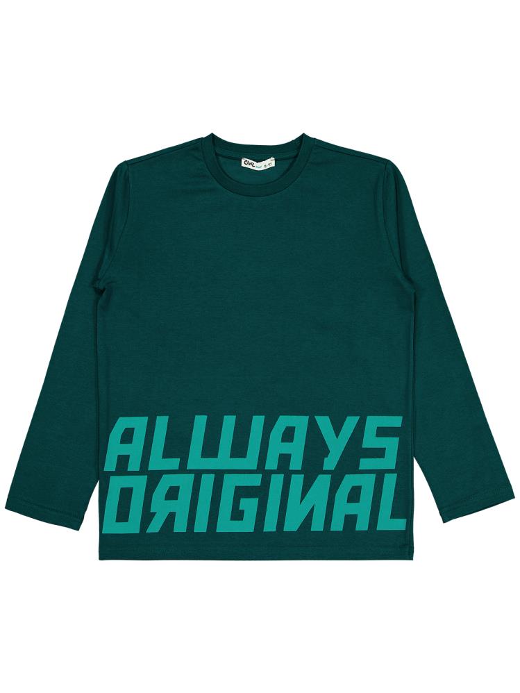 Civil Boys Always Orıgınal Baskılı 10-13 Yaş Sweatshirt - Yeşil