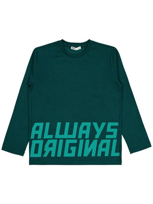 Civil Boys Always Orıgınal Baskılı 10-13 Yaş Sweatshirt - Yeşil