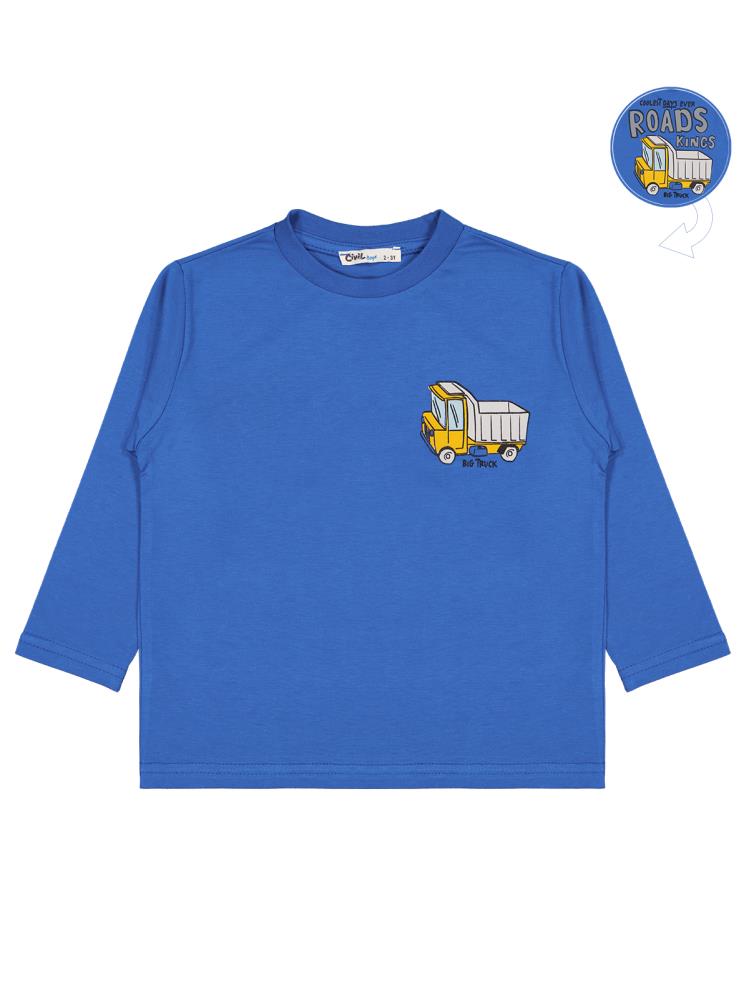 Civil Boys Roads Baskılı 2-5 Yaş Sweatshirt - Mavi