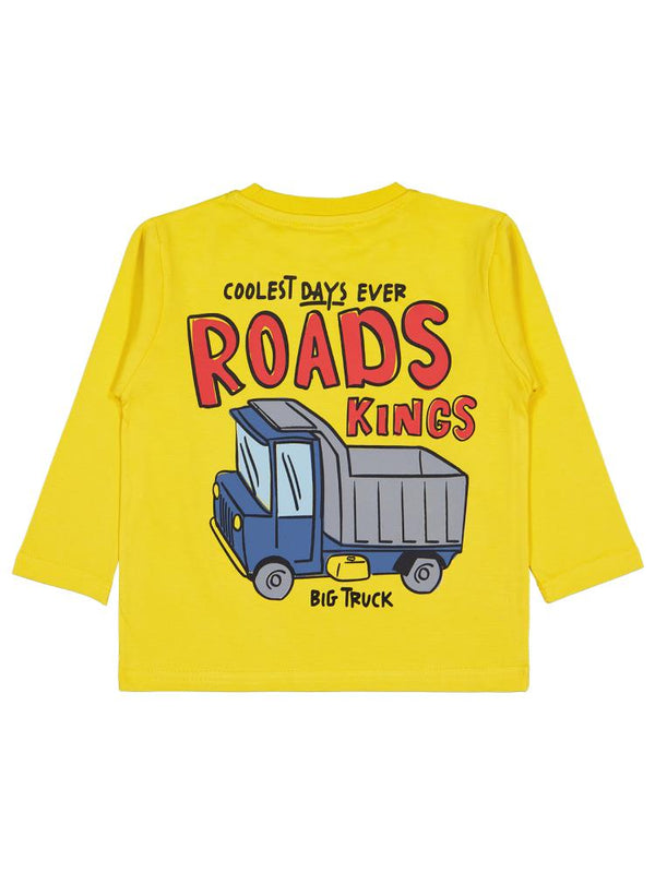 Civil Boys Roads Baskılı 2-5 Yaş Sweatshirt - Sarı