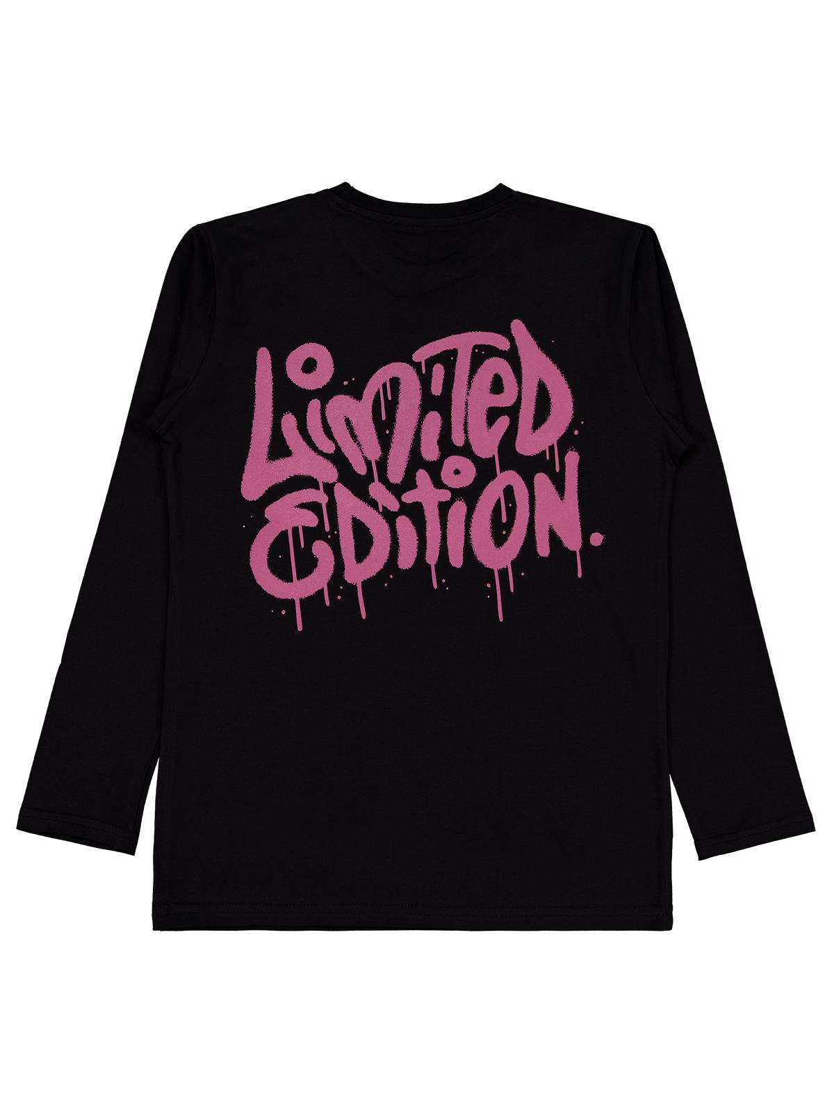 Civil Boys Limited Edition Baskılı 10-13 Yaş Sweatshirt - Siyah