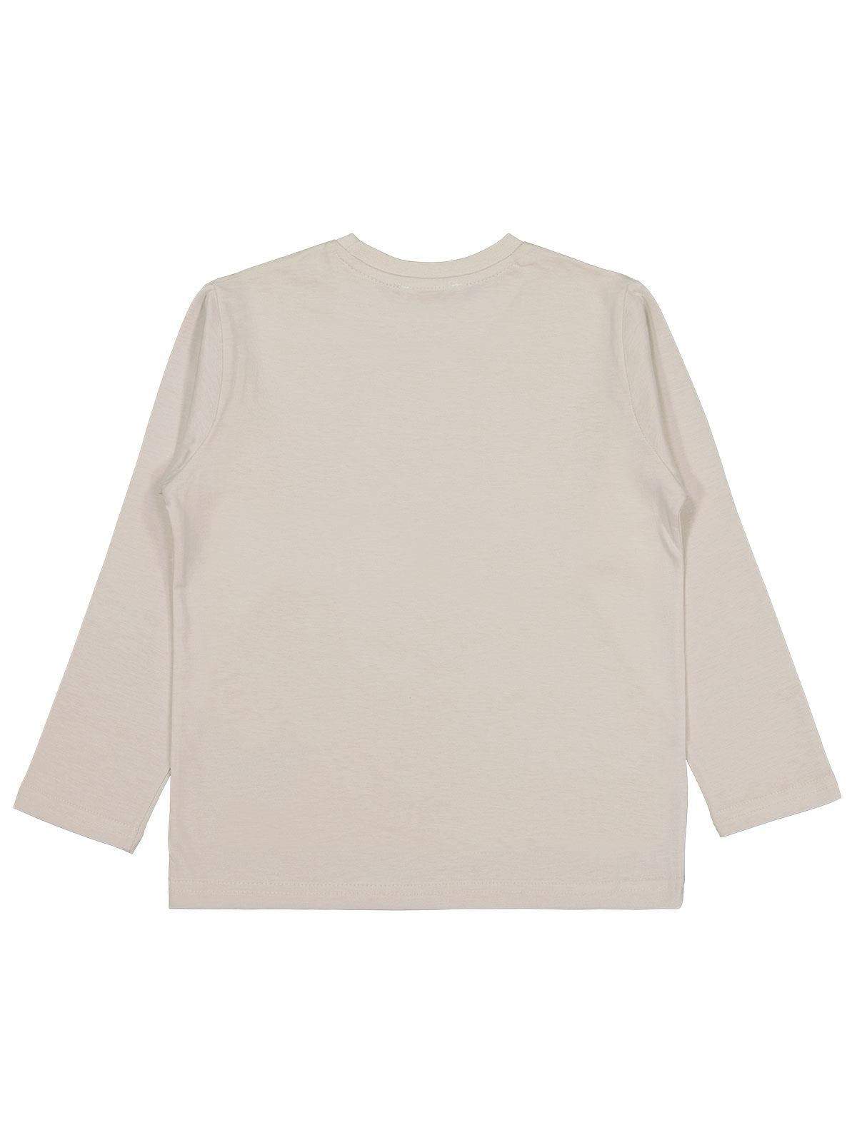 Civil Erkek Çocuk Basic Sweatshirt | Süprem Uzun Kol Bisiklet Yaka | Okul Kreş ve Günlük Kullanım - Bej
