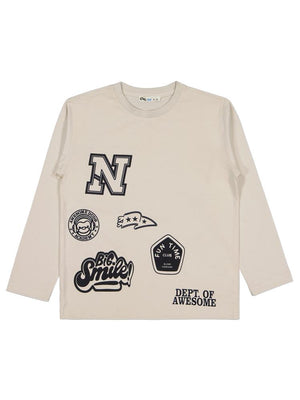 Civil Boys N Dept Of Baskılı 6-9 Yaş Sweatshirt - Bej